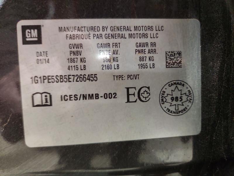 2014 Chevrolet Cruze lt