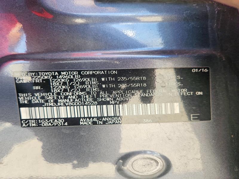 2016 Toyota Rav4 hv Limited