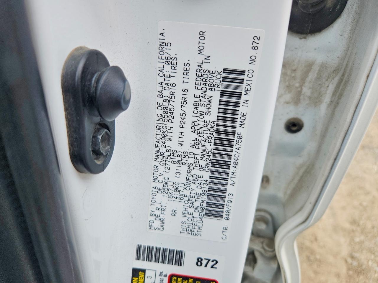 2015 Toyota Tacoma V6