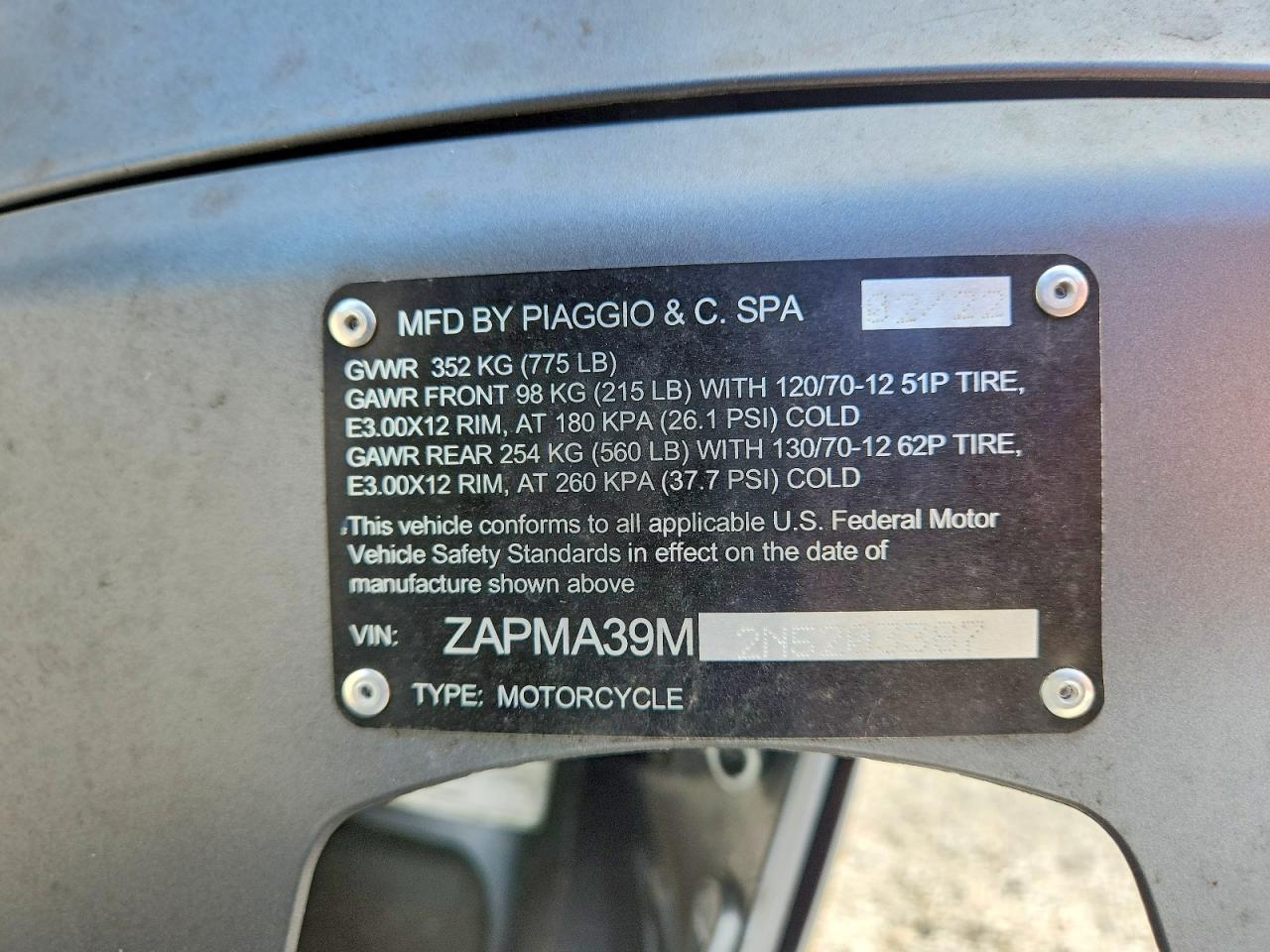 2022 Vesp Generic SC