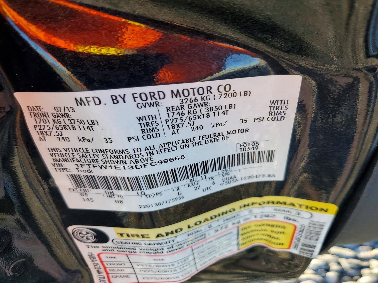 2013 Ford F150 Supercrew
