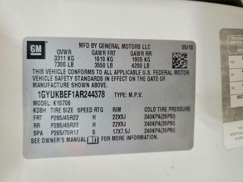 2010 Cadillac Escalade Luxury