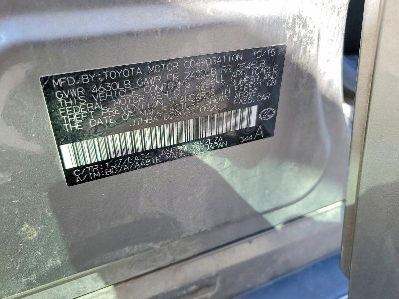 2016 Lexus Is 200t Base