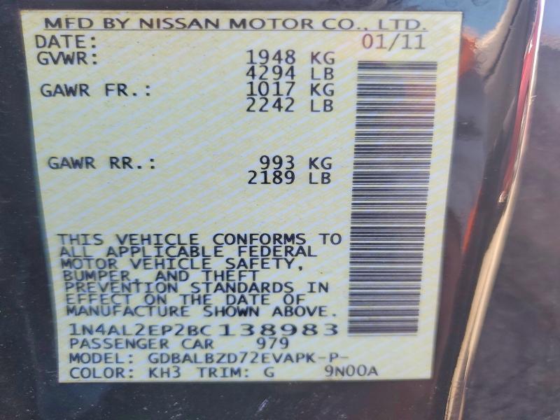 2011 Nissan Altima s