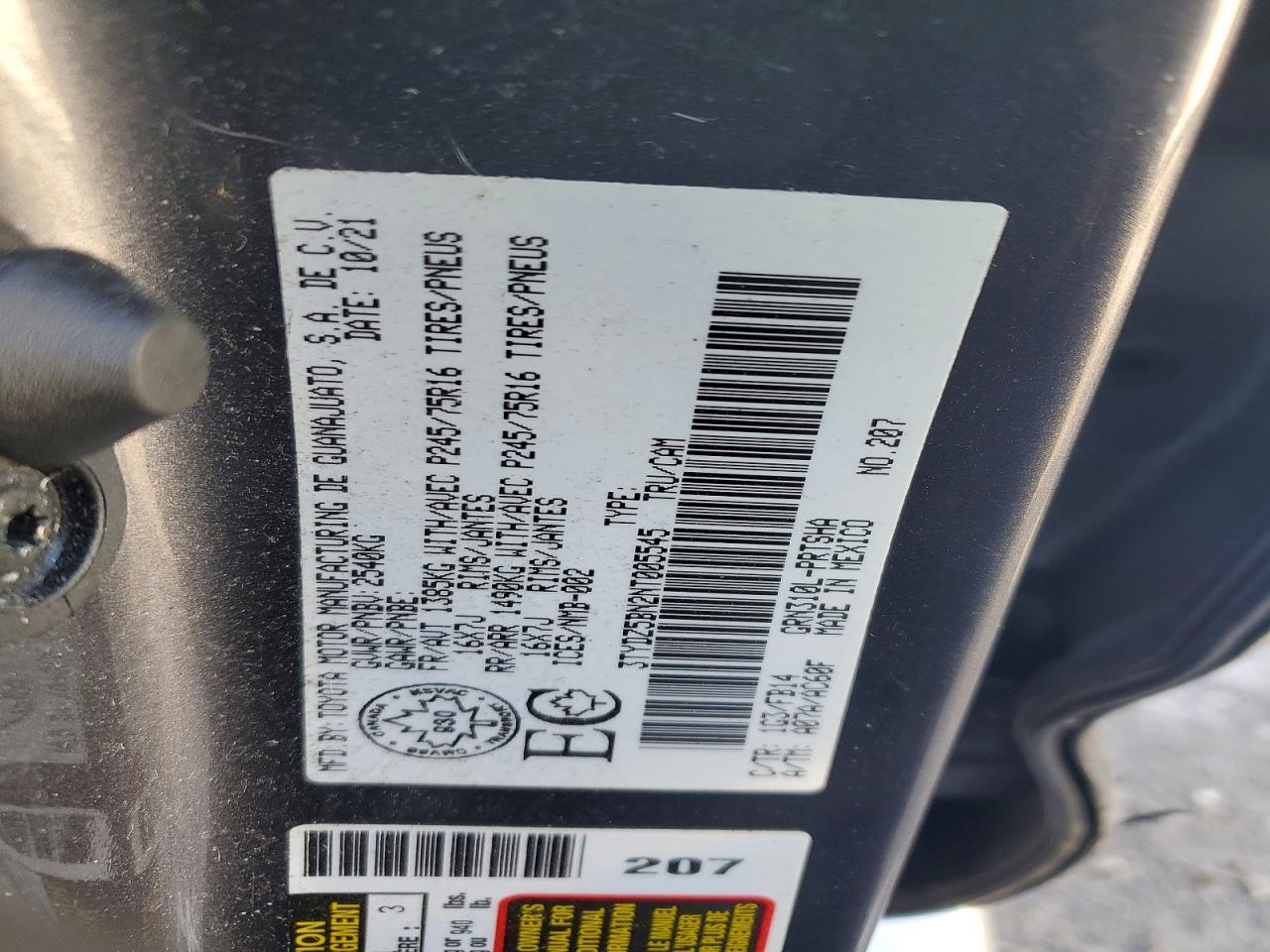 2022 Toyota Tacoma SR5 V6