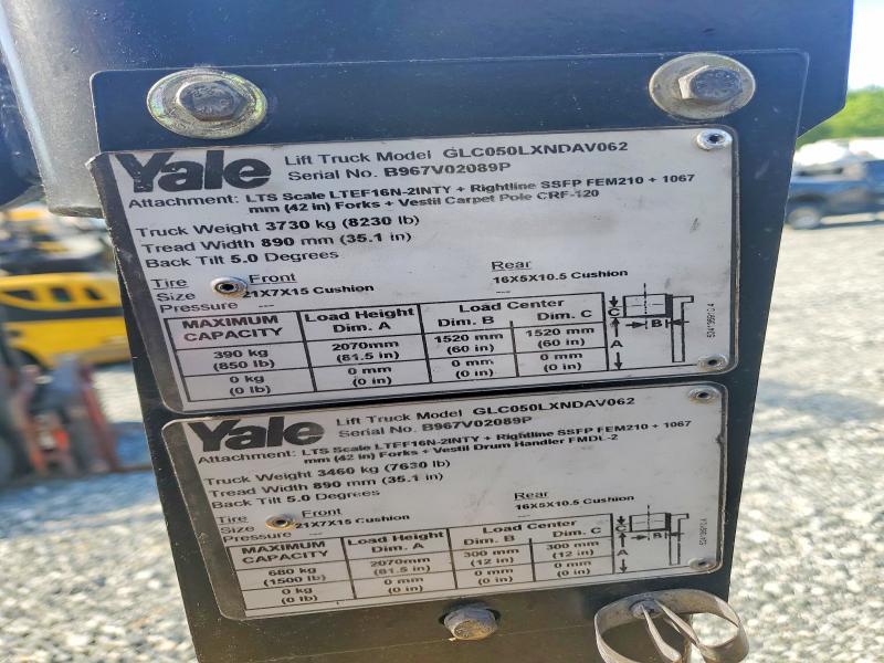 2016 Yale GLC050LXNDAV062 Forklift