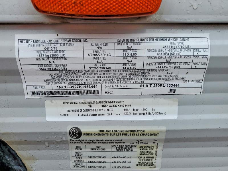 2019 Gulf Craft Inc. Trailers