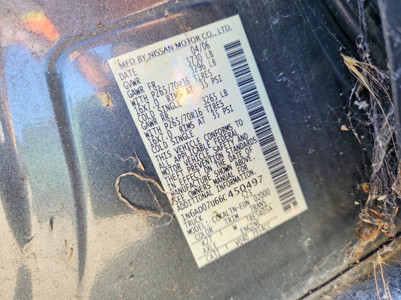 2006 Nissan Frontier SE