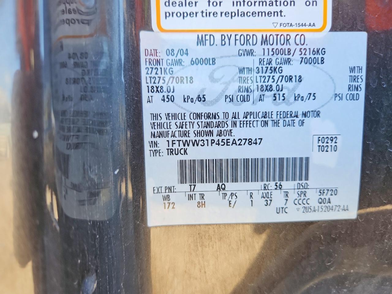 2005 Ford F350 SRW Super Duty