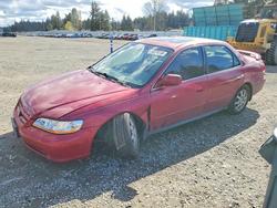Honda salvage cars for sale: 2002 Honda Accord se