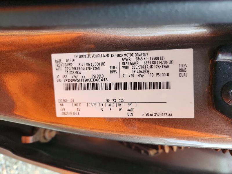 2019 Ford F550 Super Duty