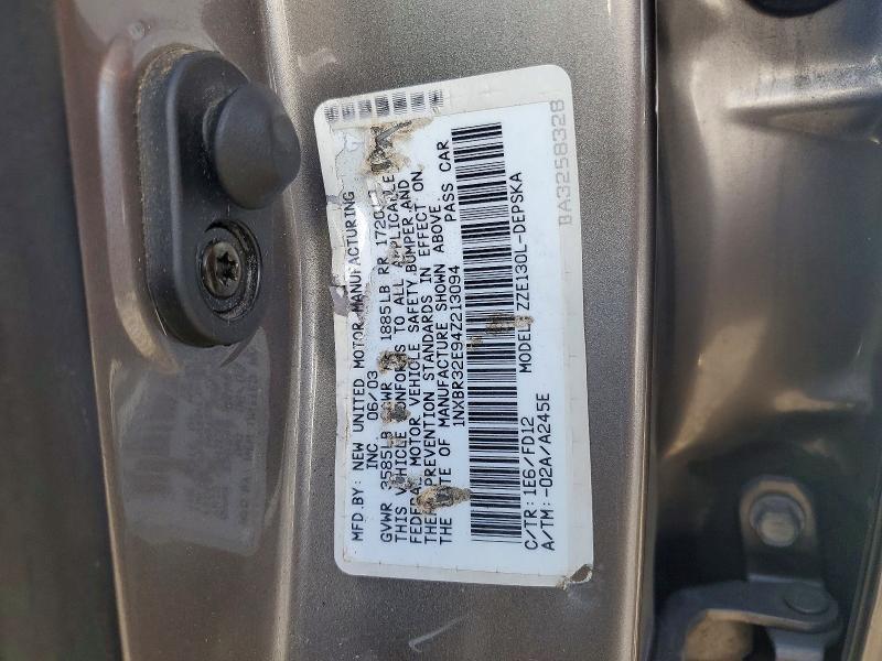 2004 Toyota Corolla s