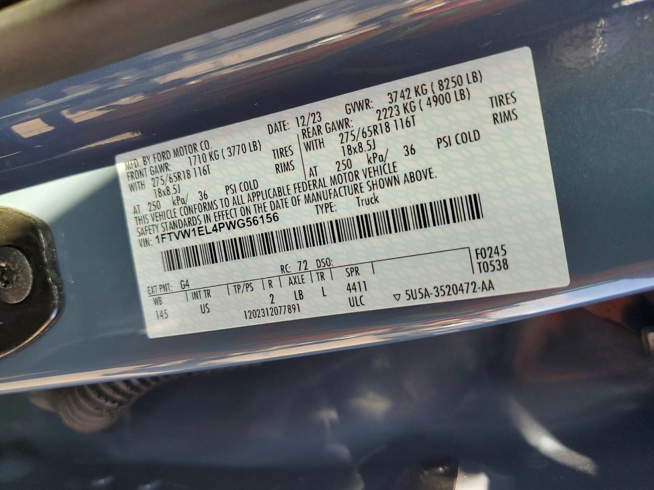 2023 Ford F150 Lightning PRO