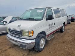 Salvage trucks for sale at Elgin, IL auction: 2003 Ford Econoline E350 Super Duty Wagon