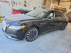 Lincoln Continental salvage cars for sale: 2017 Lincoln Continental Black Label