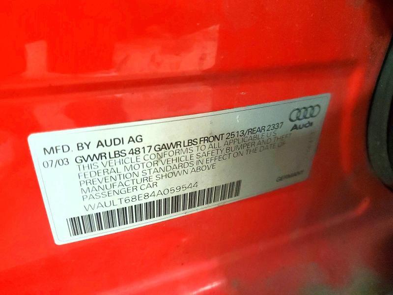 2004 Audi A4 3.0 Quattro