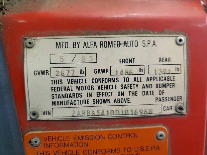 1983 Alfa Romeo Veloce 2000 Spider