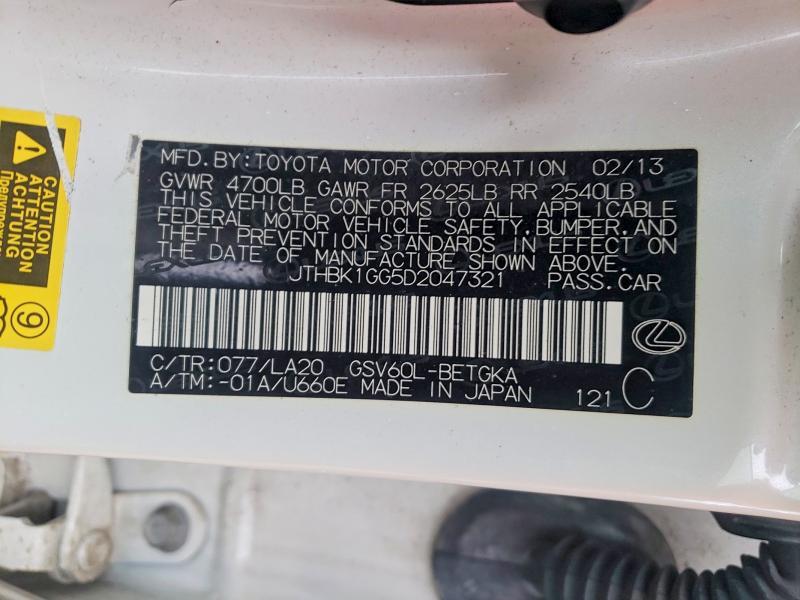 2013 Lexus Es 350 Base