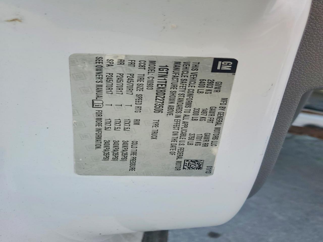 2013 GMC Sierra C1500