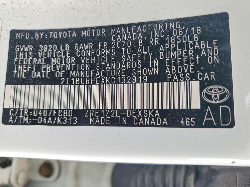 2019 Toyota Corolla se