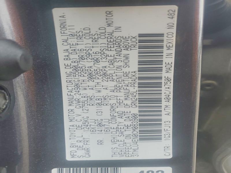 2012 Toyota Tacoma V6