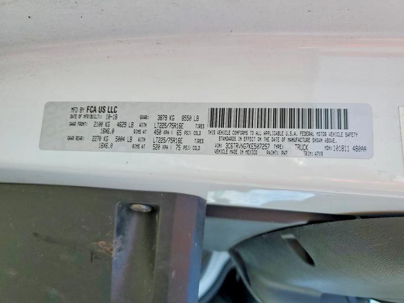 2019 Dodge Ram Promaster 1500 1500 Standard