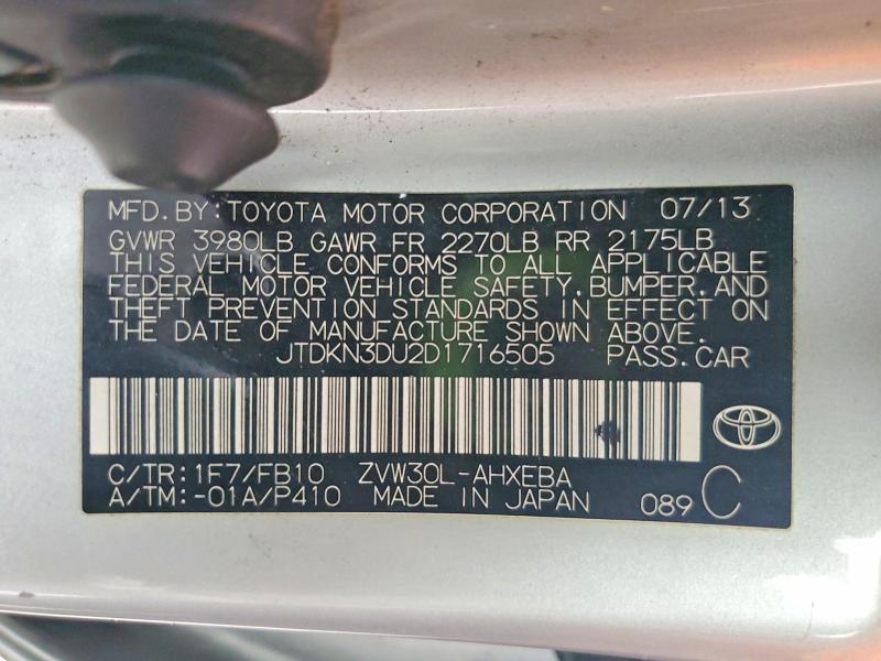 2013 Toyota Prius Three