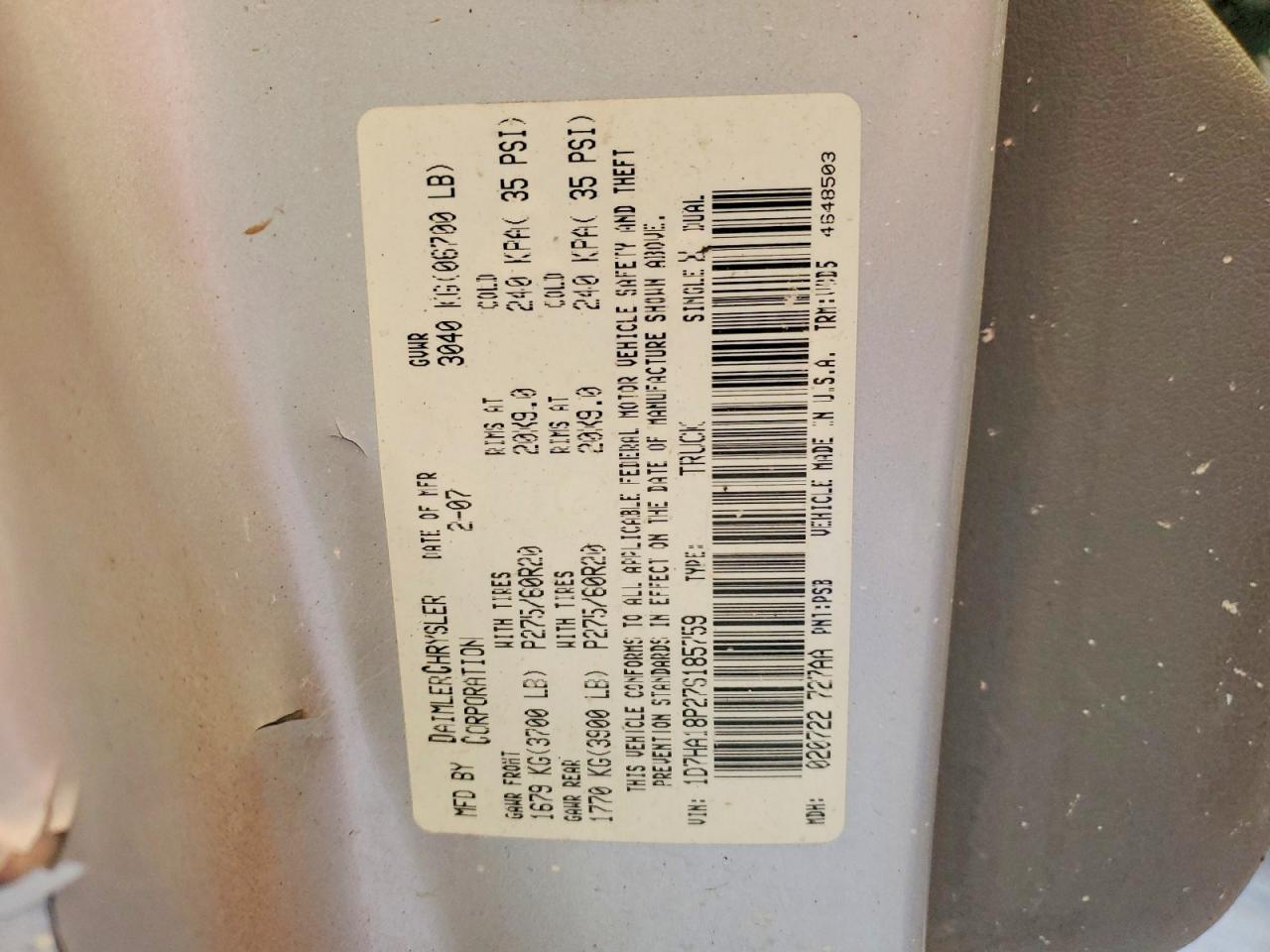 2007 Dodge RAM 1500 ST