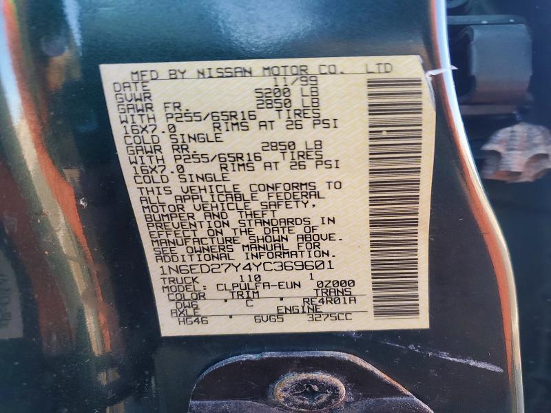 2000 Nissan Frontier XE