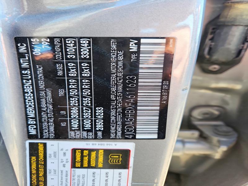 2015 Mercedes-Benz Ml 350 4matic