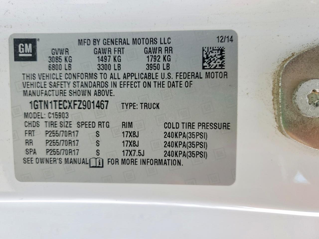 2015 GMC Sierra C1500