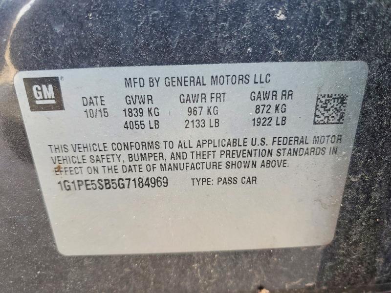 2016 Chevrolet Cruze Limited lt