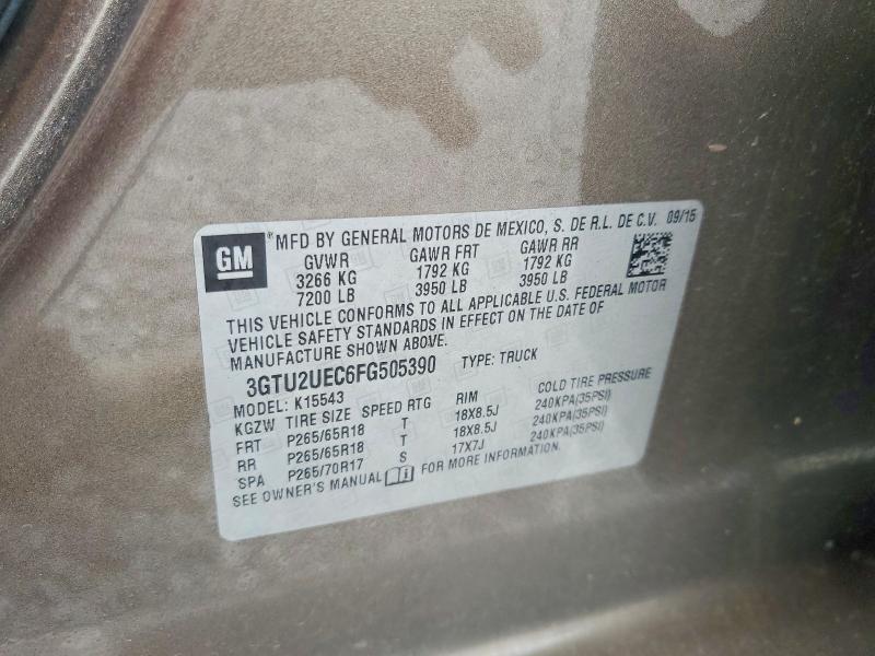 2015 GMC Sierra K1500 SLE