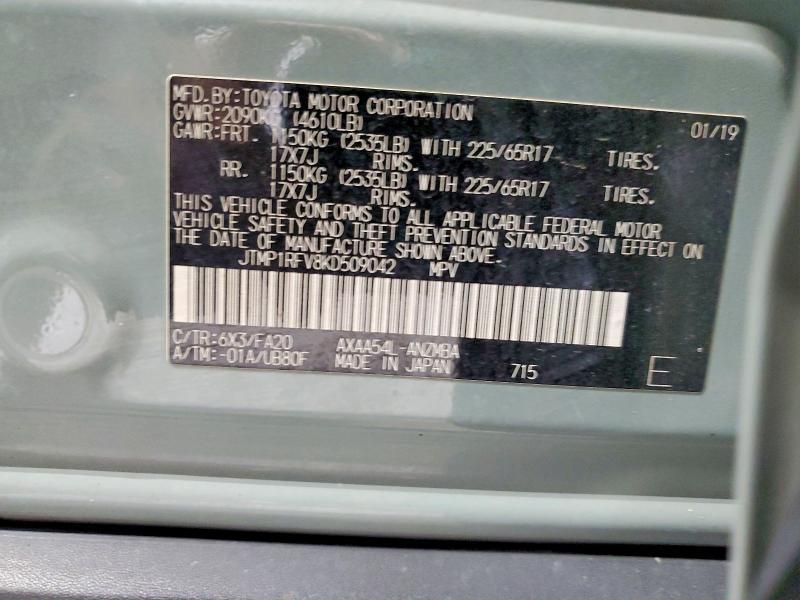 2019 Toyota Rav4 xle