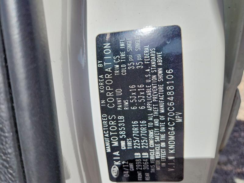 2012 KIA Sedona lx