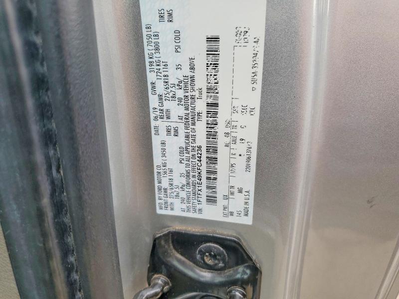 2019 Ford F150 Super cab