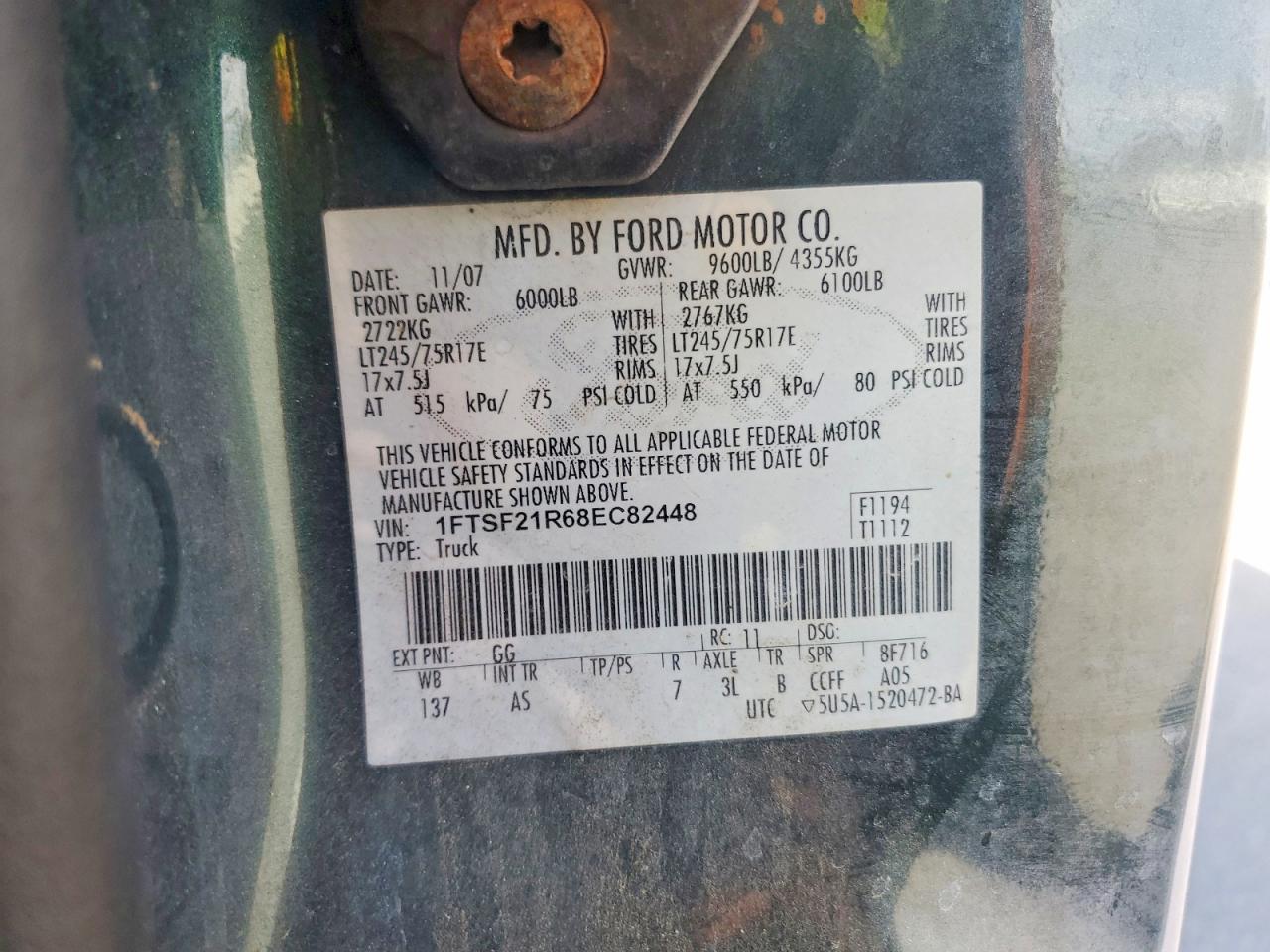 2008 Ford F250 Super Duty