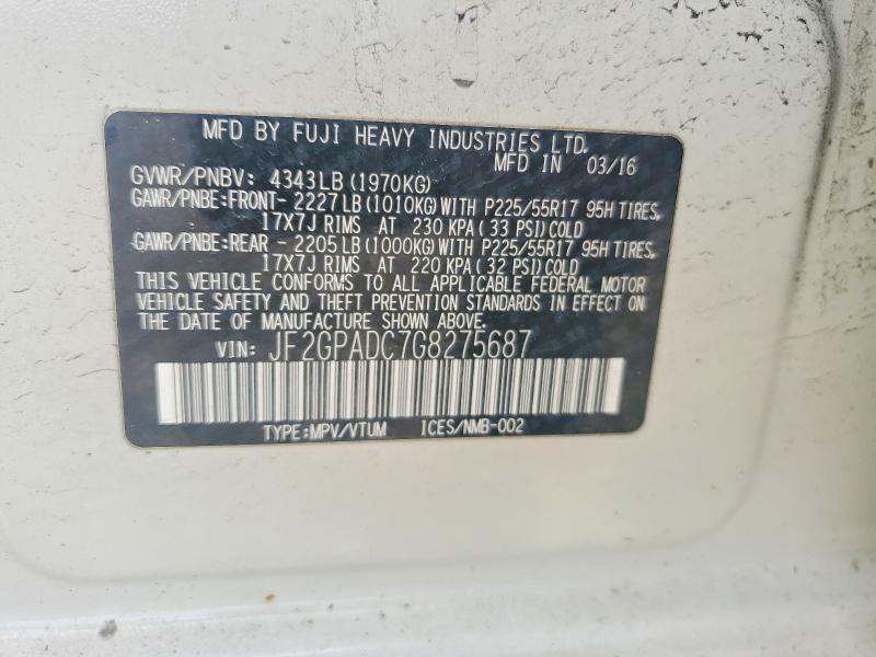 2016 Subaru Crosstrek Premium