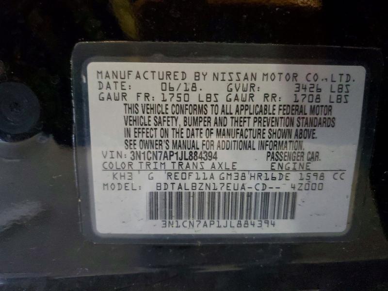 2018 Nissan Versa sv