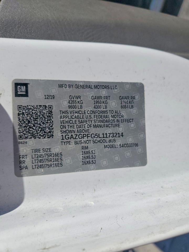 2020 Chevrolet Express G3500 LT