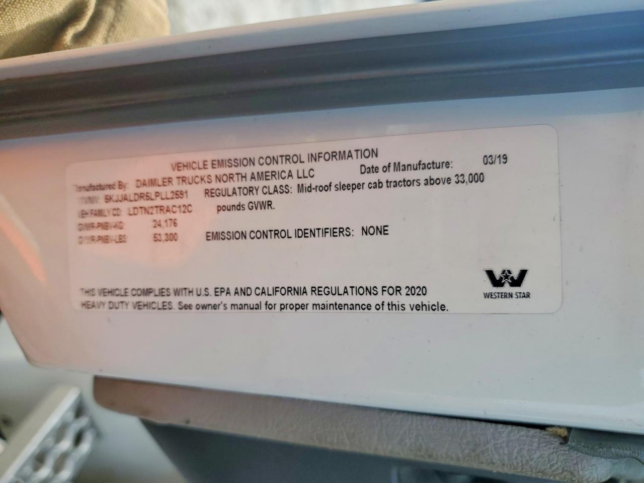 2020 Western Star 2020 Western Star 4900 Semi Truck