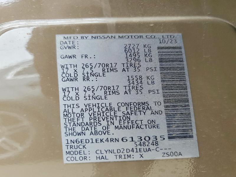 2024 Nissan Frontier PRO-4X