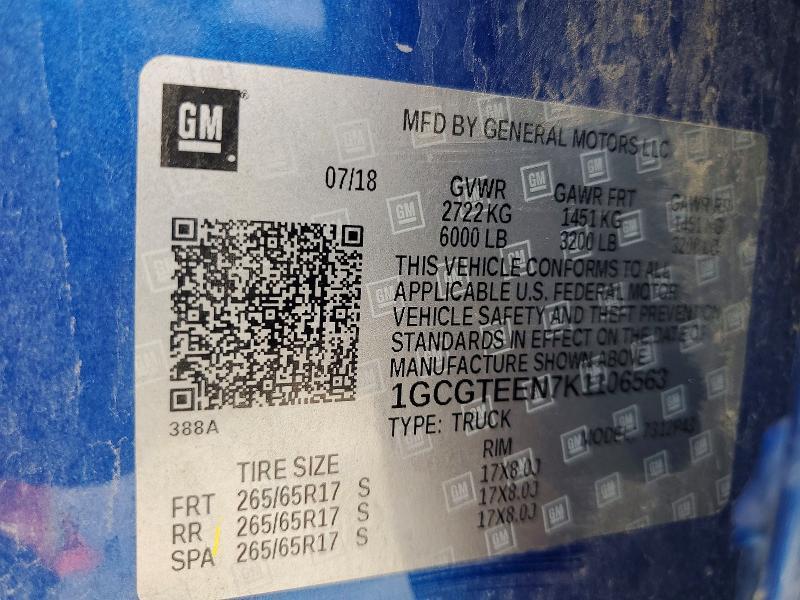 2019 Chevrolet Colorado ZR2