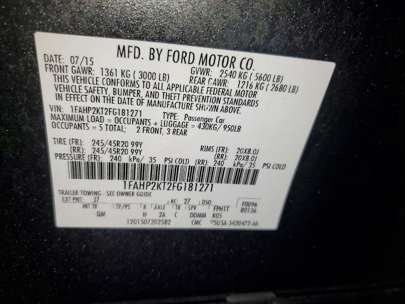 2015 Ford Taurus sho