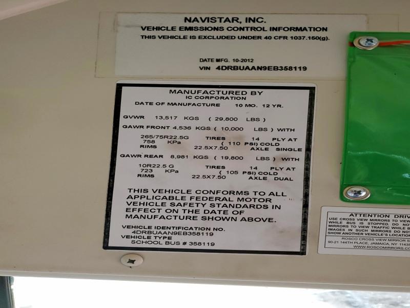 2014 Ic Corporation 3000 CE