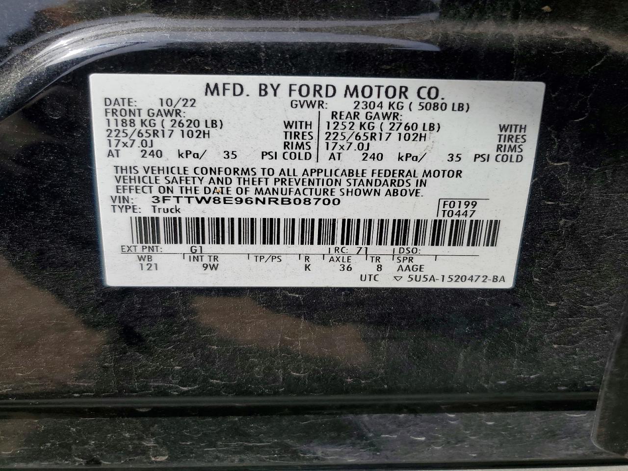 2022 Ford Maverick XL