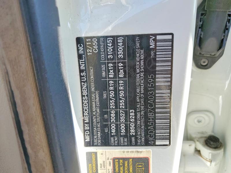 2012 Mercedes-Benz Ml 350 4matic