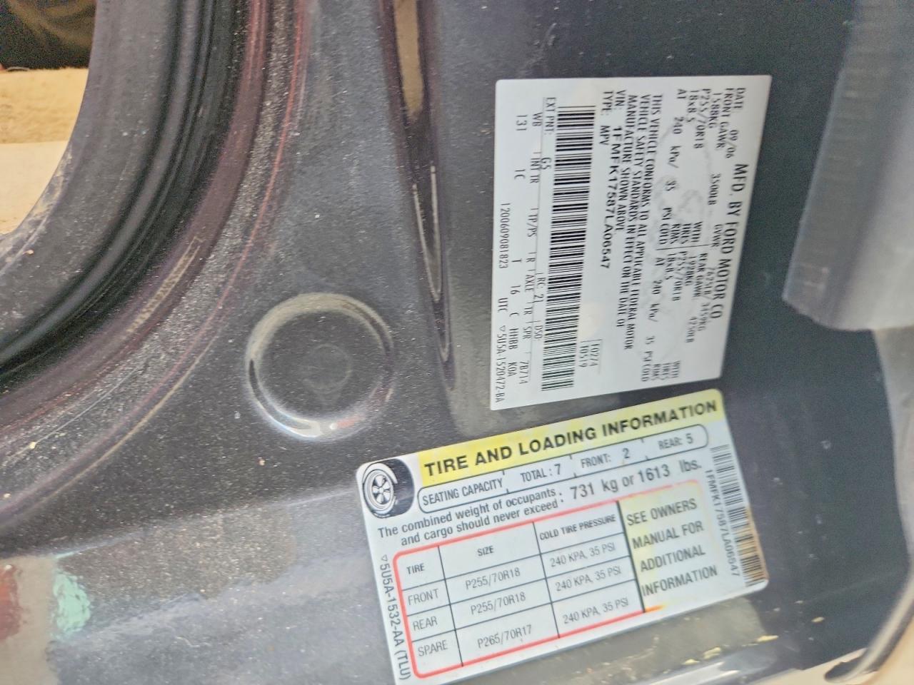 2007 Ford Expedition el Eddie Bauer