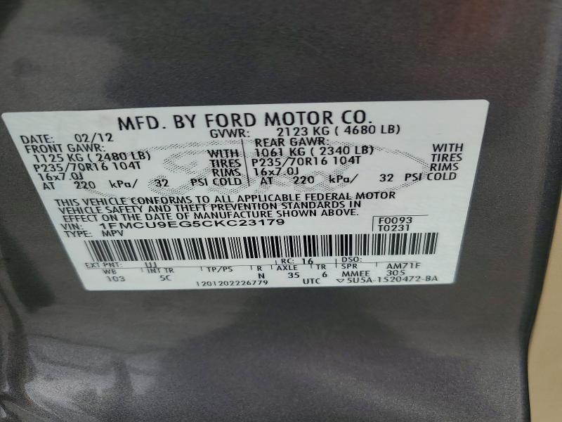 2012 Ford Escape Limited