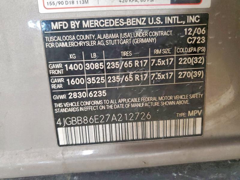 2007 Mercedes-Benz Ml 350